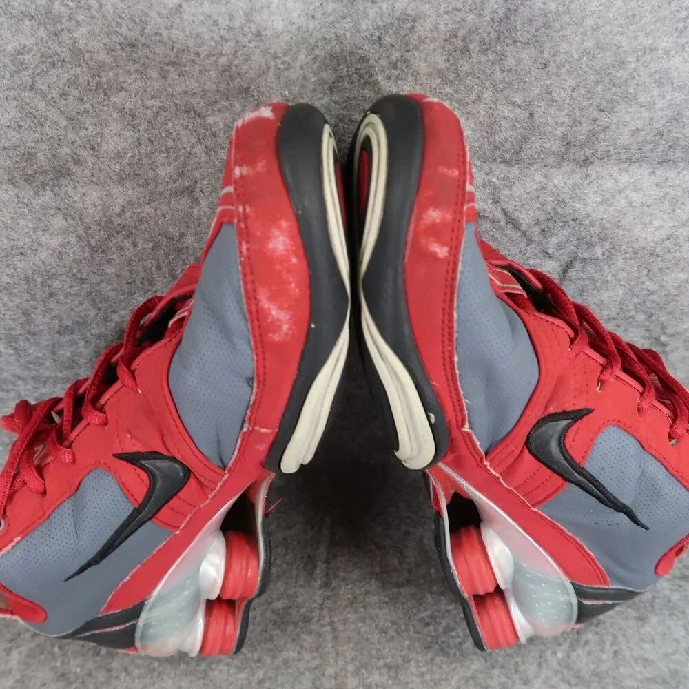 Nike Shoes Womens 8 Athletic Trainers Shox Sneakers Vintage Sport Red Grey Low